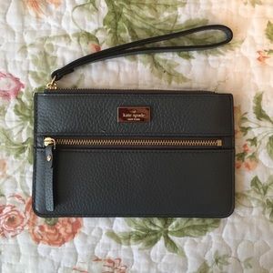 Kate Spade Gray Wristlet